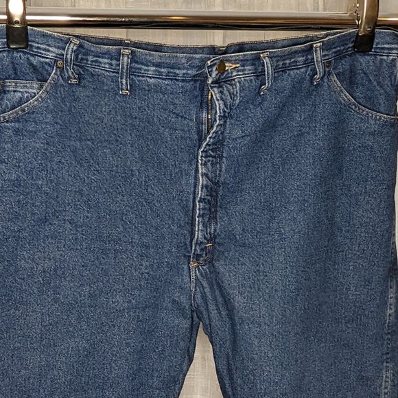 Wrangler Flannel Lined Jeans 50 x 32 - Picture 1 of 1